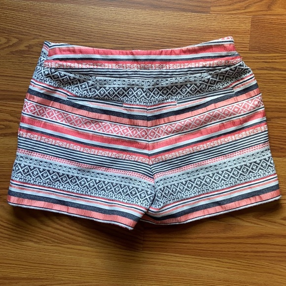 LOFT Riviera Drawstring Textured Striped Shorts - Picture 6 of 8
